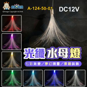 阿囉哈LED總匯_A-124-50-01_七彩-夢幻精靈-水母燈-1顆／賣-DC12V