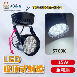 阿囉哈LED總匯_TW-119-54-01-01_15W-白光5700K-1560流明24度-黑吸頂燈-全電壓(MKS5-6106)